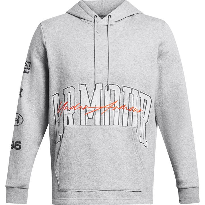 Under Armour Men's Grey Fleece Performance Hoodie in Size XL, Sports Direct