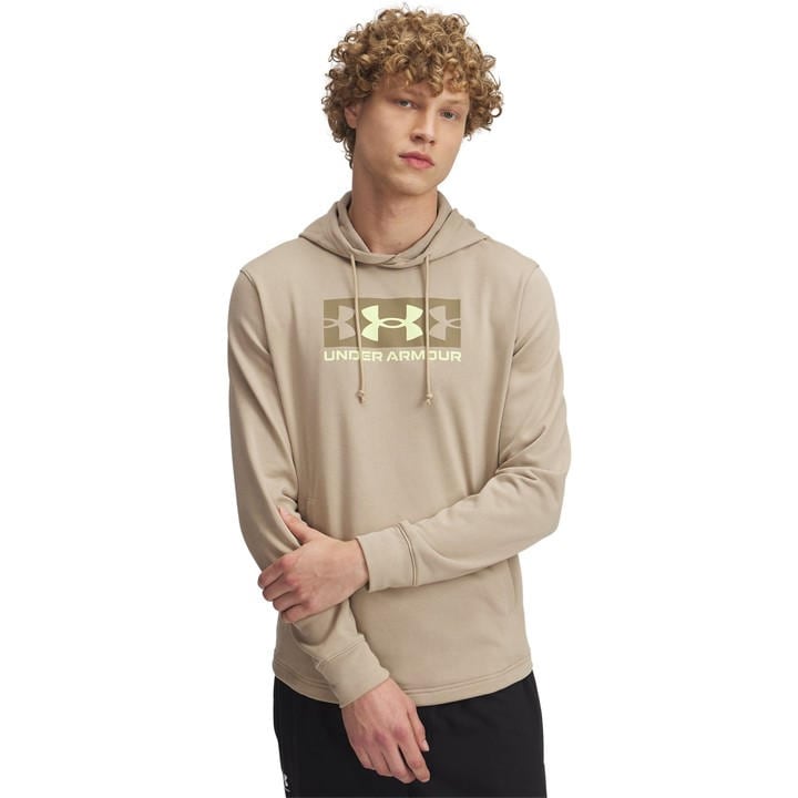 Under Armour Men's Brown Rv Terry Logo Performance Hoodie in Size XL, Sports Direct