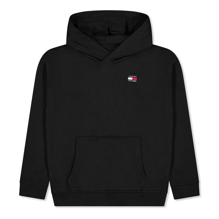 Tommy Hilfiger Boys Black Kids' Heritage Flag Overhead Hoodie in Size 5 - 6 Years, Sports Direct