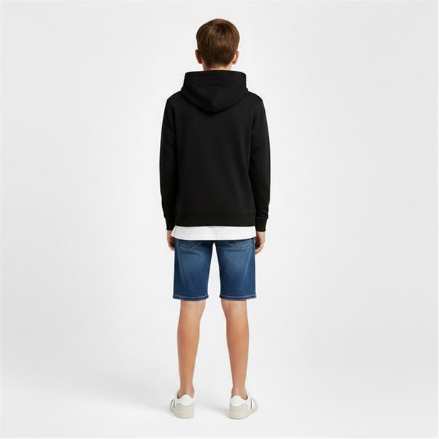 Black - Tommy Hilfiger - Kids' Heritage Flag Overhead Hoodie