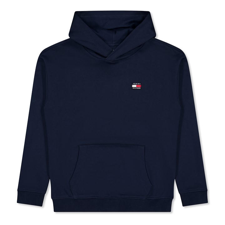 Tommy Hilfiger Boys Blue Kids' Heritage Flag Overhead Hoodie in Size 14 - 16 Years, Sports Direct