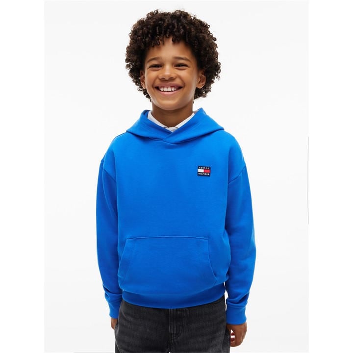 Tommy Hilfiger Kids' Flag Heritage Over The Head Cotton Hoodie Blue 14 (2Xl) - Image 3