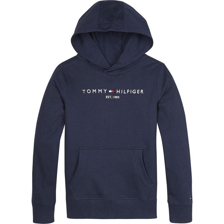 Tommy Hilfiger  Kids Blue Logo Hoodie in Size 14 - 16 Years, Sports Direct