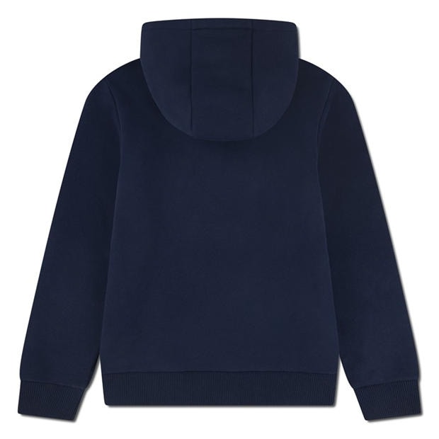 Морска синьо - Lacoste - Boys' Logo Over-the-head Hoodie