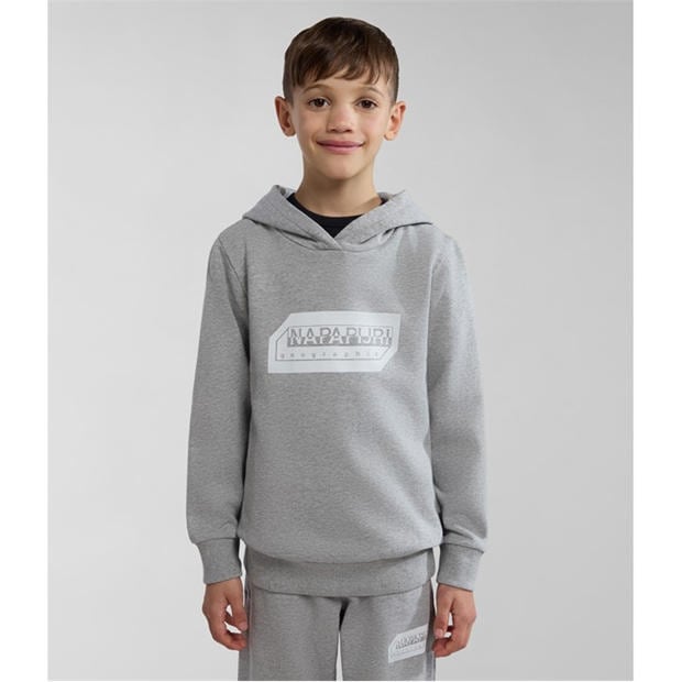 Grey 160 - Napapijri - Unisex Kids Kitik Logo Hoodie