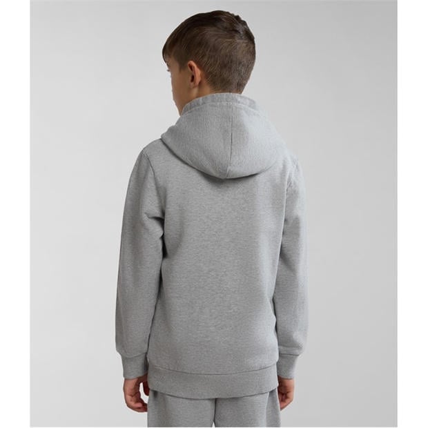 Grey 160 - Napapijri - Unisex Kids Kitik Logo Hoodie