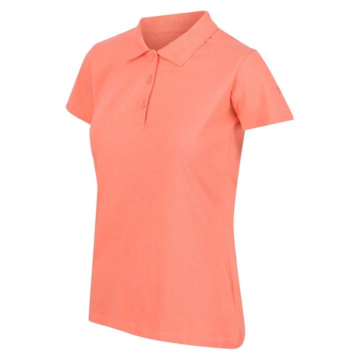 Regatta Women's Pink Sinton Short-Sleeve Polo Shirt in Size 10, Sports Direct
