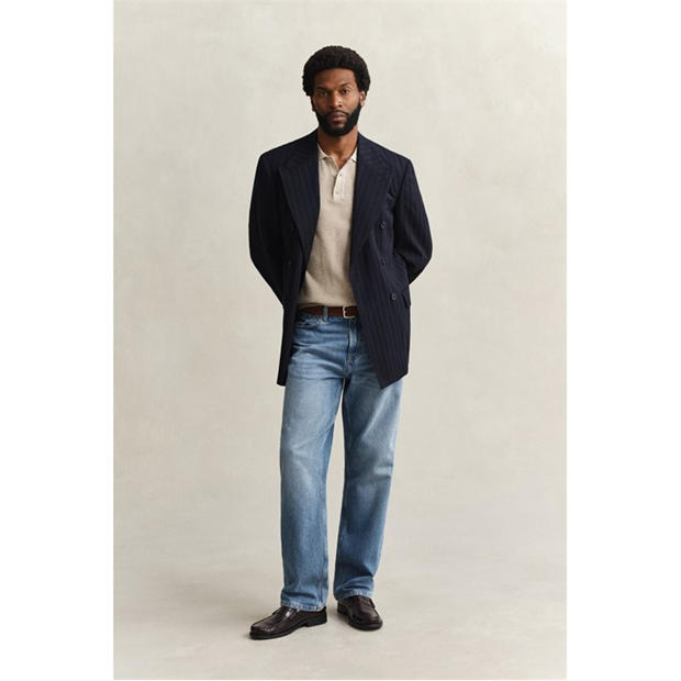 Oat Melange 198 - Gant - Men's Short Sleeve Polo Shirt