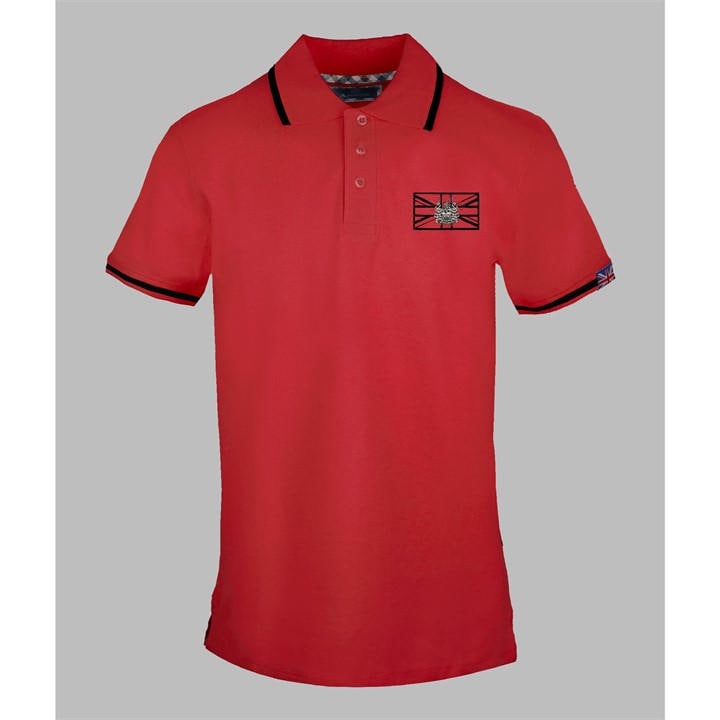 Aquascutum Men' Red Polo Short Sleeve Polo Shirt in Size S, Sports Direct