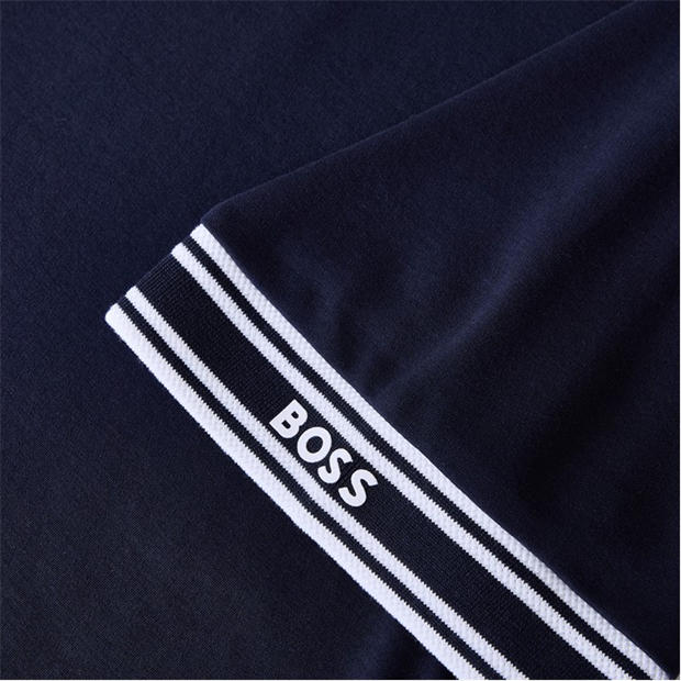 Dark Blue - Boss - Men's HBG Zone Sleek Button-Up Polo Shirt