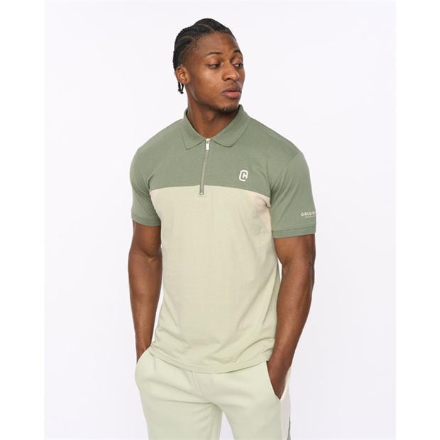 LIGHT OLIVE - Crosshatch - CH Castlebay Polo Sh Sn64