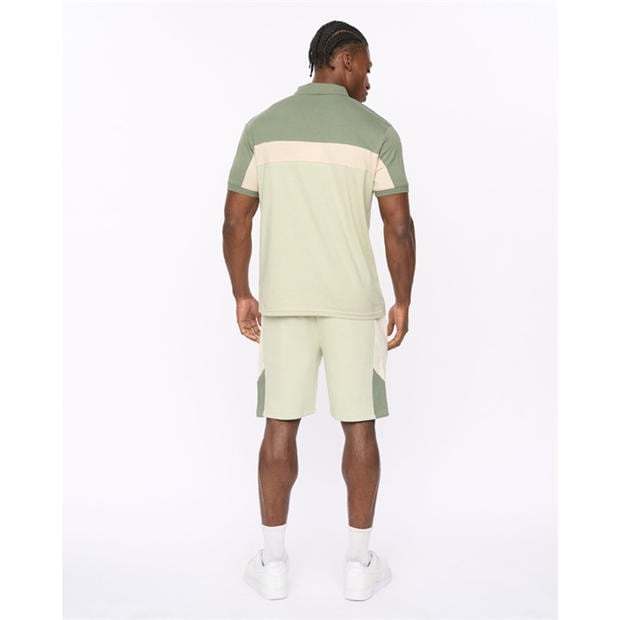 LIGHT OLIVE - Crosshatch - CH Castlebay Polo Sh Sn64