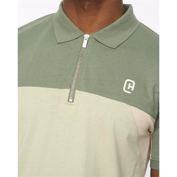 LIGHT OLIVE - Crosshatch - CH Castlebay Polo Sh Sn64