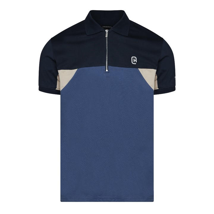 Crosshatch Men's Blue Ch Castlebay Polo Sh Sn64 in Size L, Sports Direct