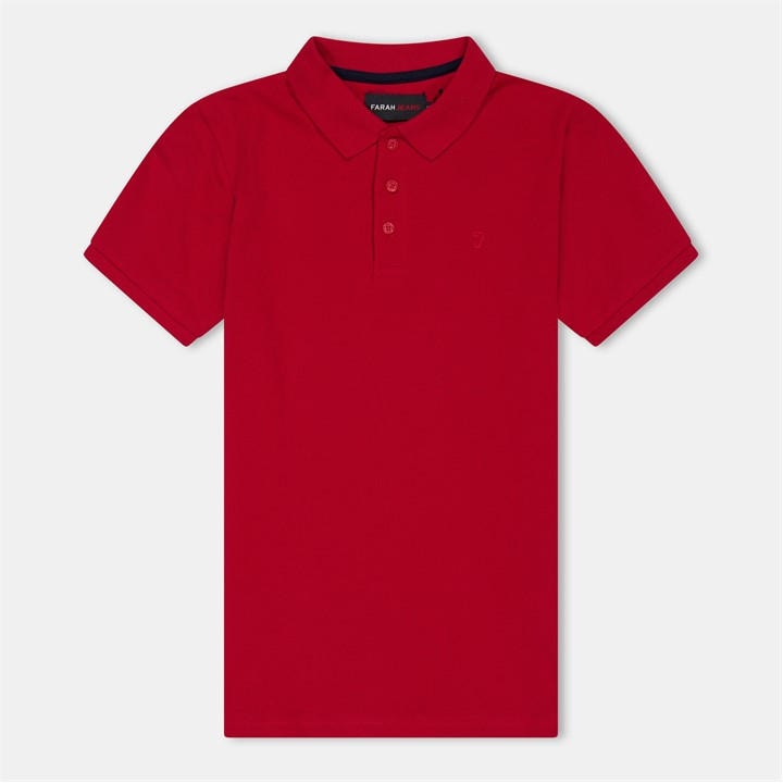 Farah  Kids Red Bugsworth Polo Shirts in Size 5 - 6 Years, Sports Direct