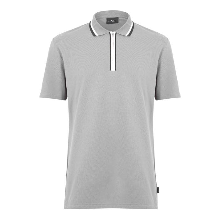Ps Paul Smith Men's Grey Zipped Short Sleeve Polo Shirt in Size 2XL, Sports Direct