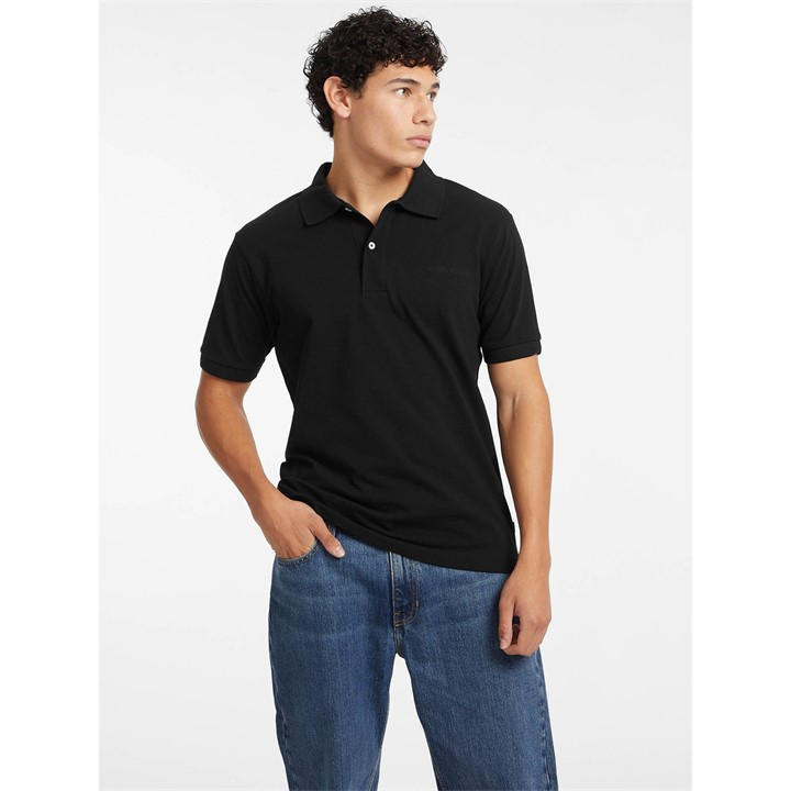 Guess Men's Black Logo Polo Sn54 in Size M, Sports Direct