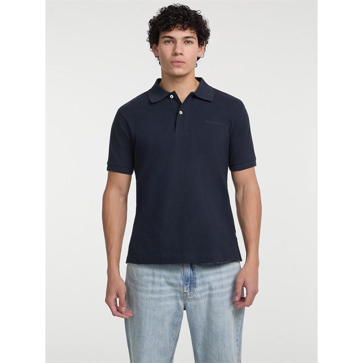 Guess Men's Blue Logo Polo Sn54 in Size M, Sports Direct