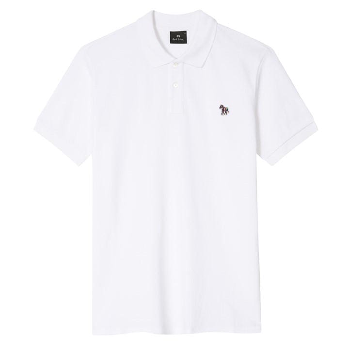Ps Paul Smith Men's White Regular Fit Zebra Polo Shirt in Size 2XL, Sports Direct