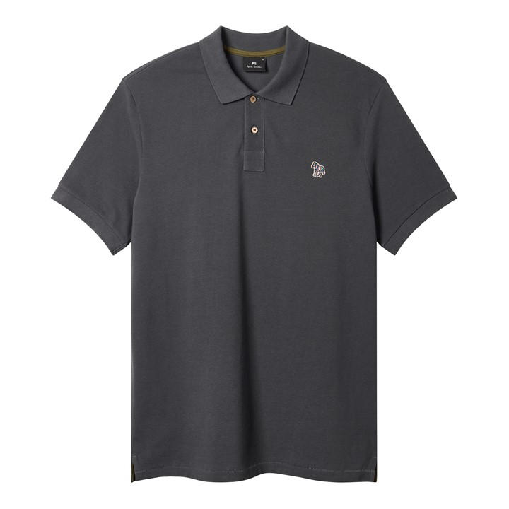 Ps Paul Smith Men's Grey Regular Fit Zebra Polo Shirt in Size 2XL, Sports Direct