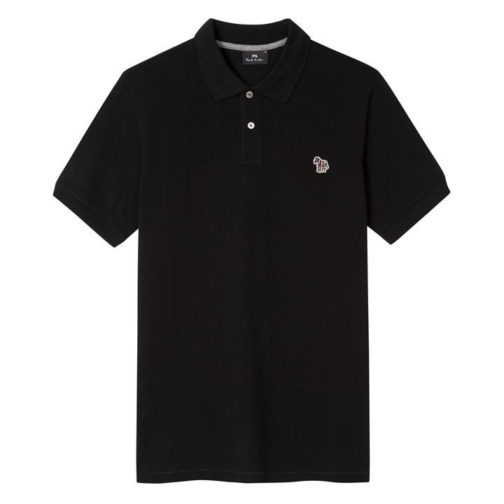 Ps Paul Smith Men's Black Regular Fit Zebra Polo Shirt in Size XL, Sports Direct