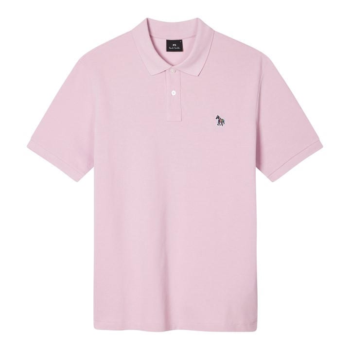 Ps Paul Smith Men's Pink Regular Fit Zebra Polo Shirt in Size 2XL, Sports Direct