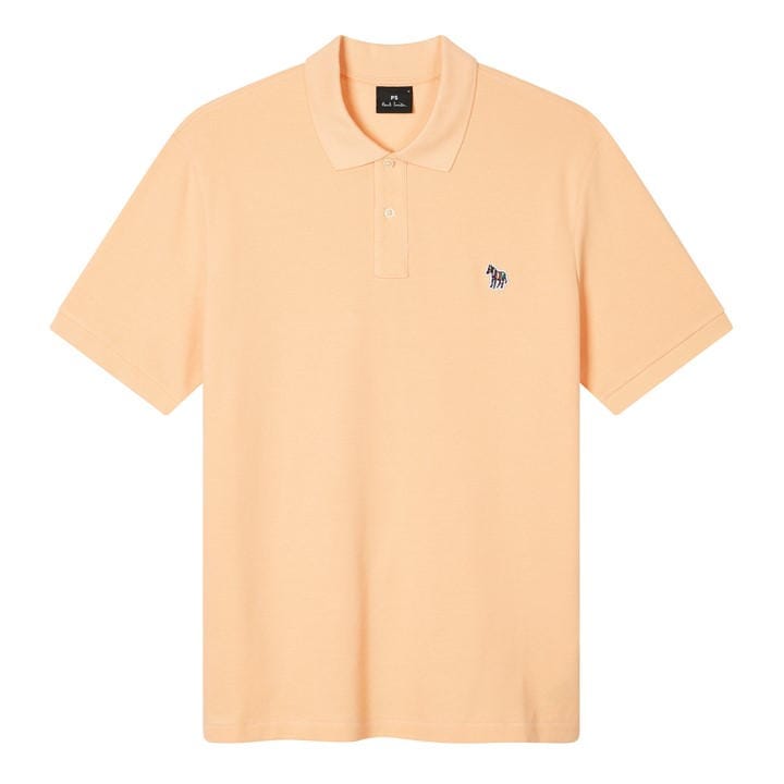 Ps Paul Smith Men' Orange Regular Fit Zebra Polo Shirt in Size S, Sports Direct