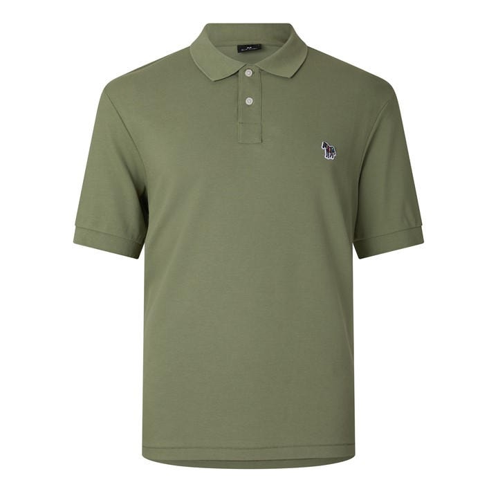 Ps Paul Smith Men's Green Regular Fit Zebra Polo Shirt in Size 2XL, Sports Direct