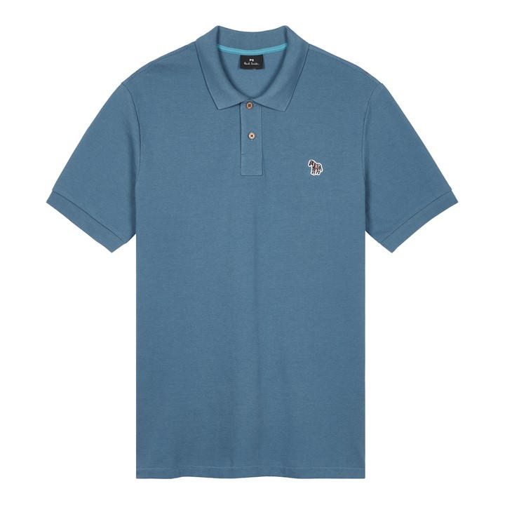 Ps Paul Smith Men's Blue Regular Fit Zebra Polo Shirt in Size M, Sports Direct
