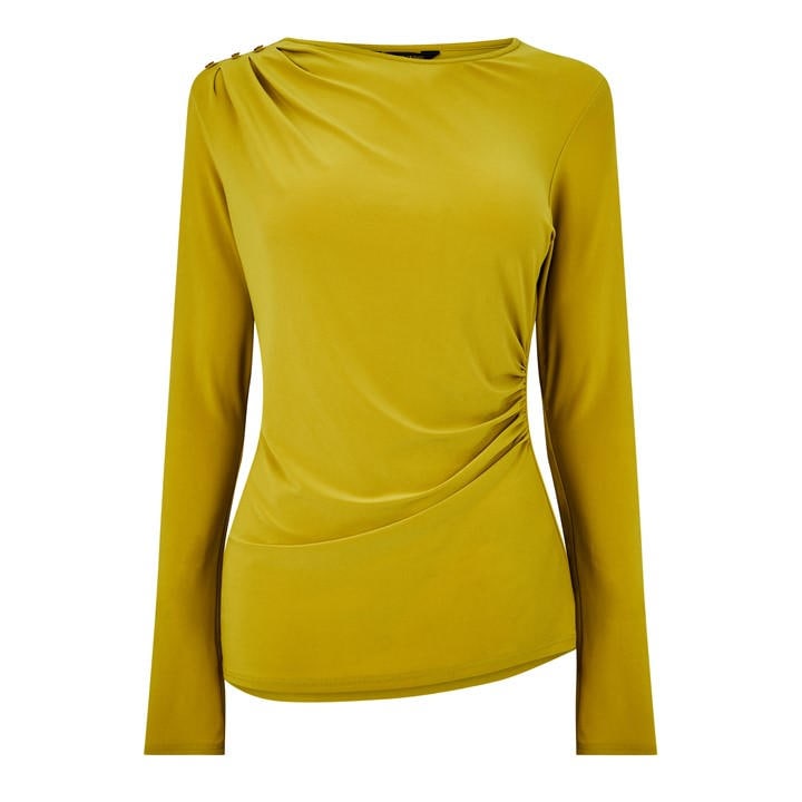 Biba Women's Green Button Detail Blouse in Size 16, Sports Direct