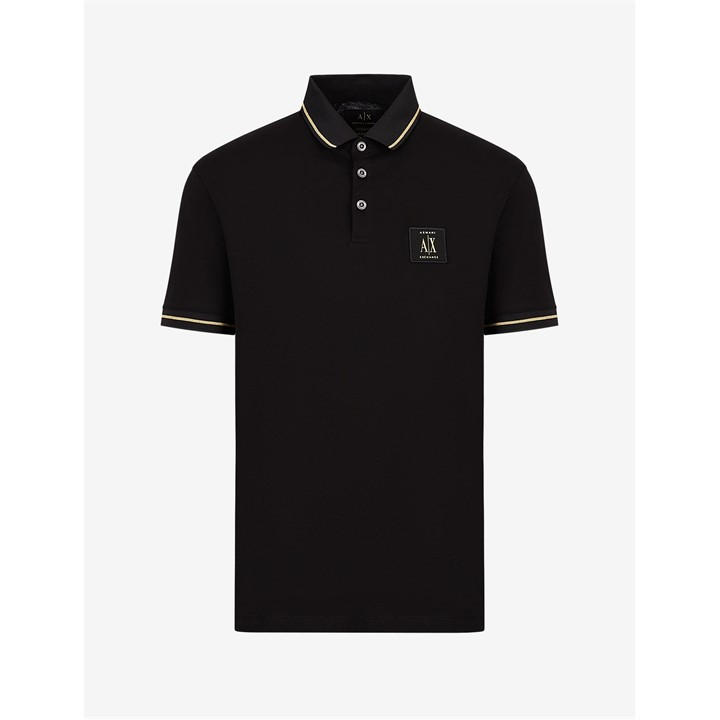 Armani Exchange Men' Black Small Icon Polo in Size S, Sports Direct