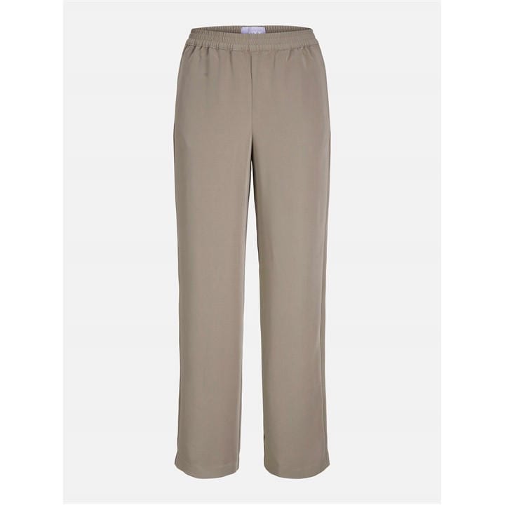 Jjxx Women's Beige Poppy High-Waisted Straight Leg Trousers in Size 10, Sports Direct
