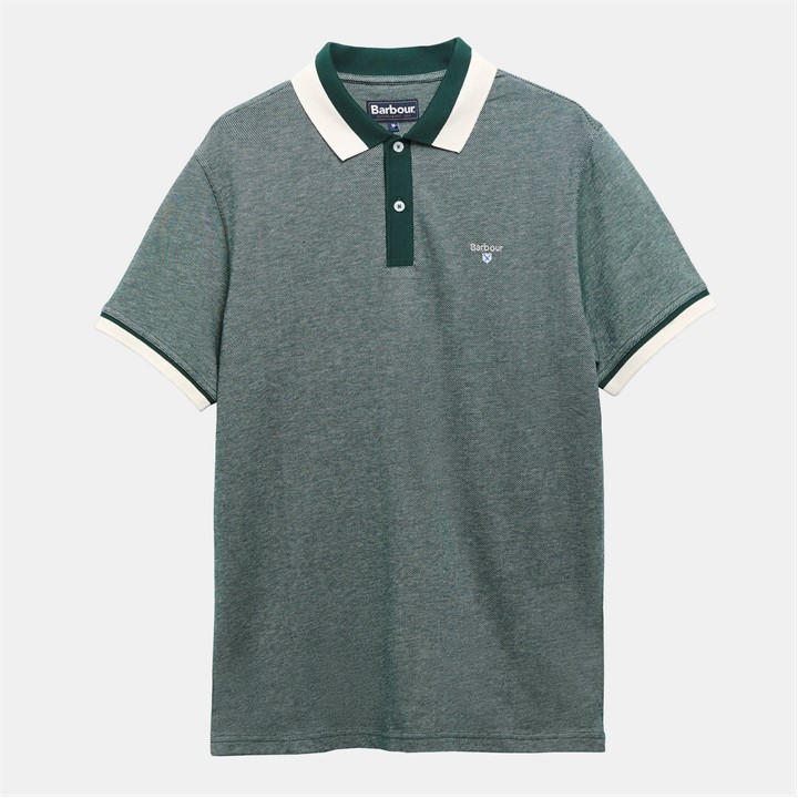 Barbour Men' Green Helwith Polo Shirt in Size S, Sports Direct