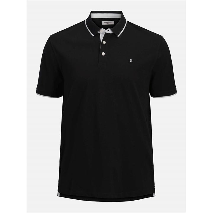 Jack And Jones Men's Black Jack + Paulos Polo S in Size 4XL, Sports Direct