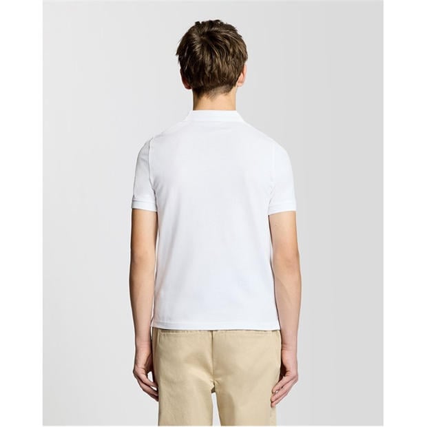 White - Lyle and Scott - Lyle & Scott Kids Plain Polo Shirt