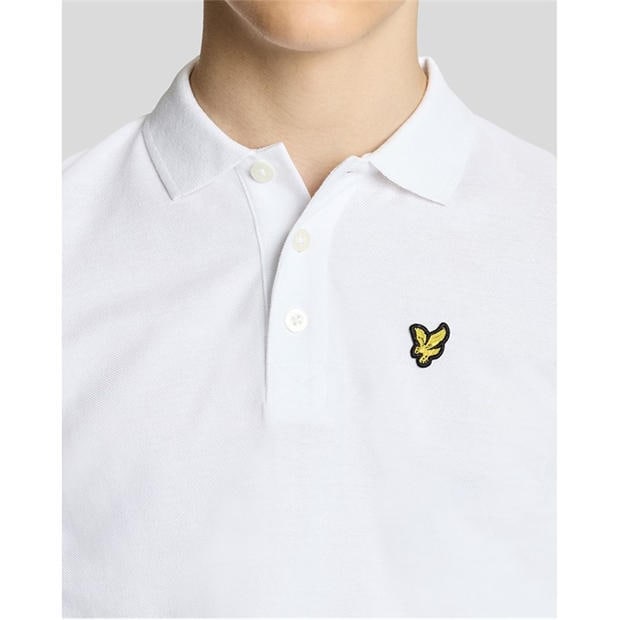 White - Lyle and Scott - Lyle & Scott Kids Plain Polo Shirt