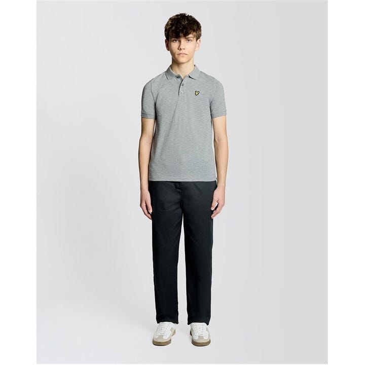 Lyle And Scott Boys Grey Lyle & Scott Kids Plain Polo Shirt in Size 9 - 10 Years, Sports Direct