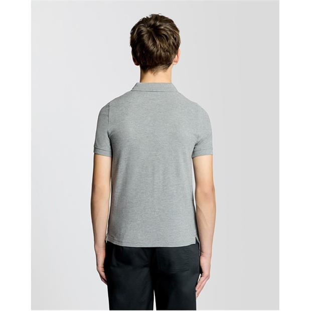 Grey - Lyle and Scott - Lyle & Scott Kids Plain Polo Shirt
