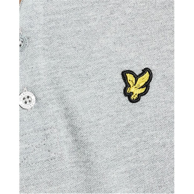 Grey - Lyle and Scott - Lyle & Scott Kids Plain Polo Shirt