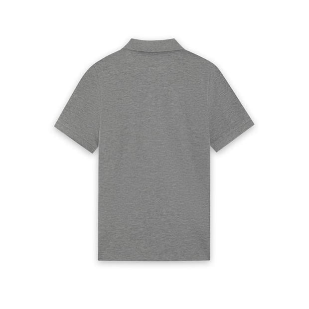 Grey - Lyle and Scott - Lyle & Scott Kids Plain Polo Shirt