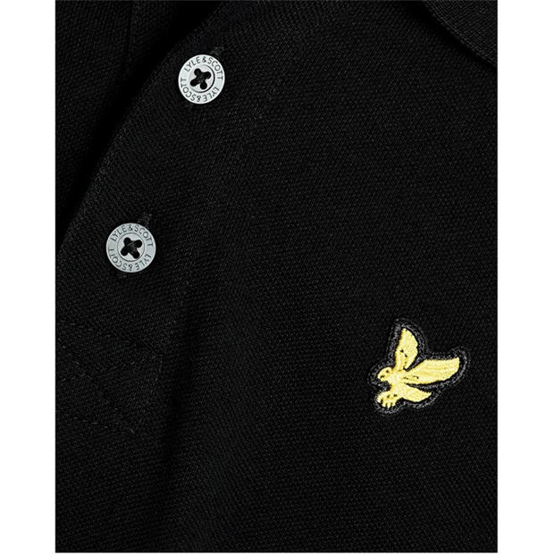 Black - Lyle and Scott - Lyle & Scott Kids Plain Polo Shirt