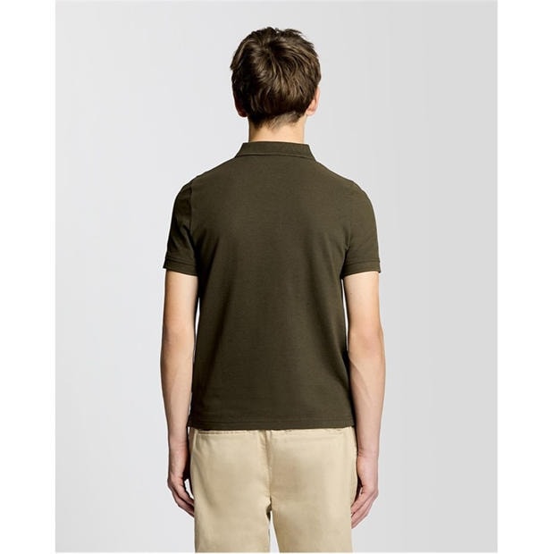 Olive - Lyle and Scott - Lyle & Scott Kids Plain Polo Shirt