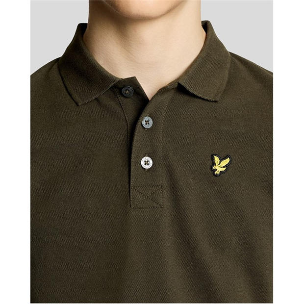 Olive - Lyle and Scott - Lyle & Scott Kids Plain Polo Shirt