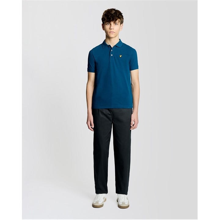 Lyle And Scott Boys Blue Lyle & Scott Kids Plain Polo Shirt in Size 10 - 11 Years, Sports Direct