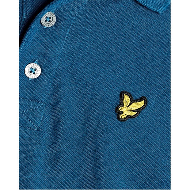 Blue - Lyle and Scott - Lyle & Scott Kids Plain Polo Shirt