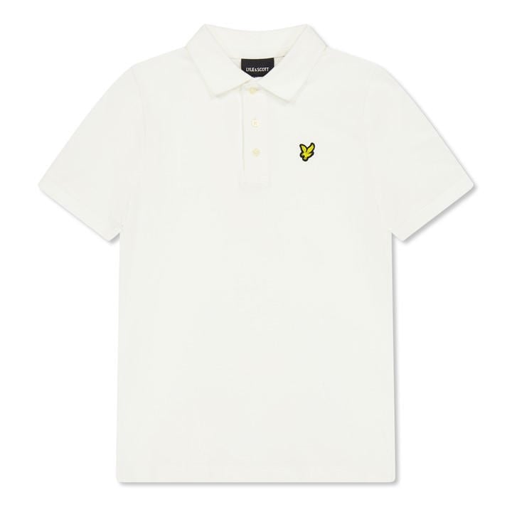 Lyle And Scott Boys White Kids' Short Sleeve Polo Shirt, Sports Direct