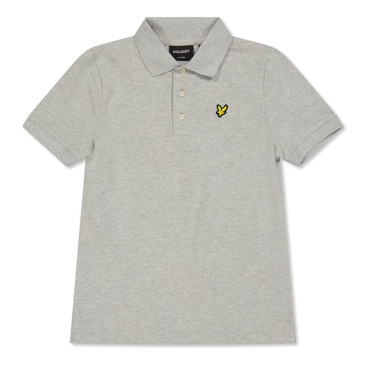 Lyle And Scott Boys Grey Kids' Short Sleeve Polo Shirt, Sports Direct