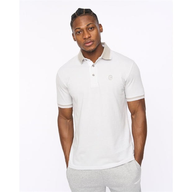 WHITE - Crosshatch - CH Preece Polo Shirt Sn64