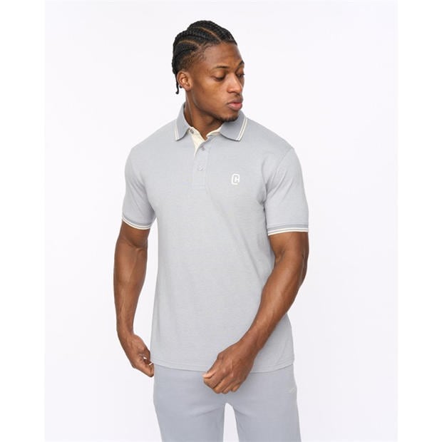 LIGHT BLUE - Crosshatch - CH Preece Polo Shirt Sn64