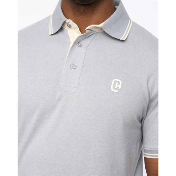 LIGHT BLUE - Crosshatch - CH Preece Polo Shirt Sn64